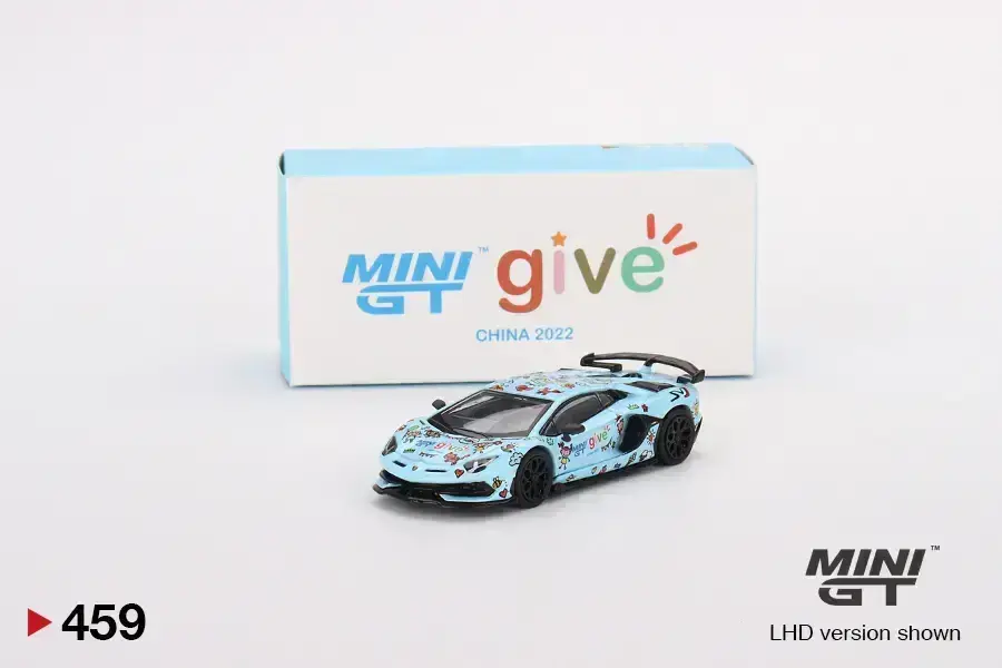 Lamborghini Lamborghini Aventador SVJ Baby Blue MINI GT give 2022 China Edition